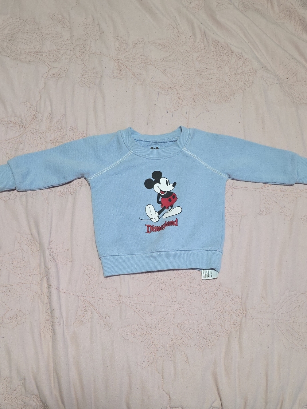 Disney Light Blue Toddler Mickey Sweatshirt